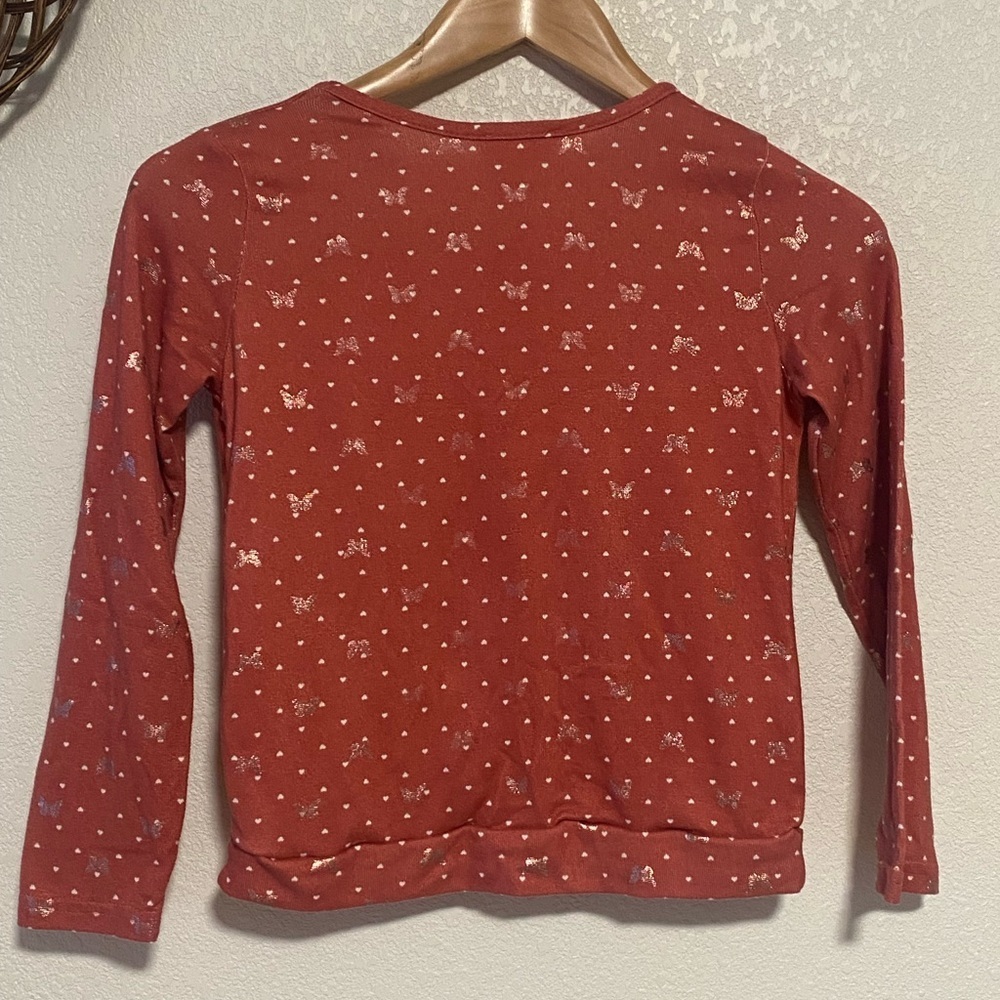 Emma & Elsa Butterfly And Heart Blouse - Picture 3 of 4